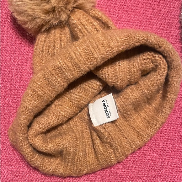 Winter Bundle - Cozy Brown Sonoma Pom-Pom Beanie and Lauren Conrad Headband - Picture 8 of 10